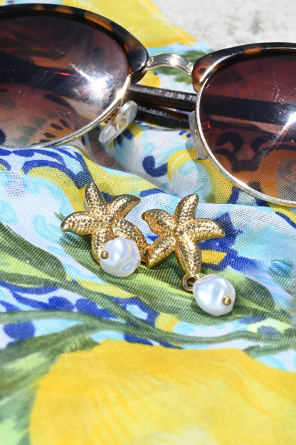 Shining Starfish Earrings