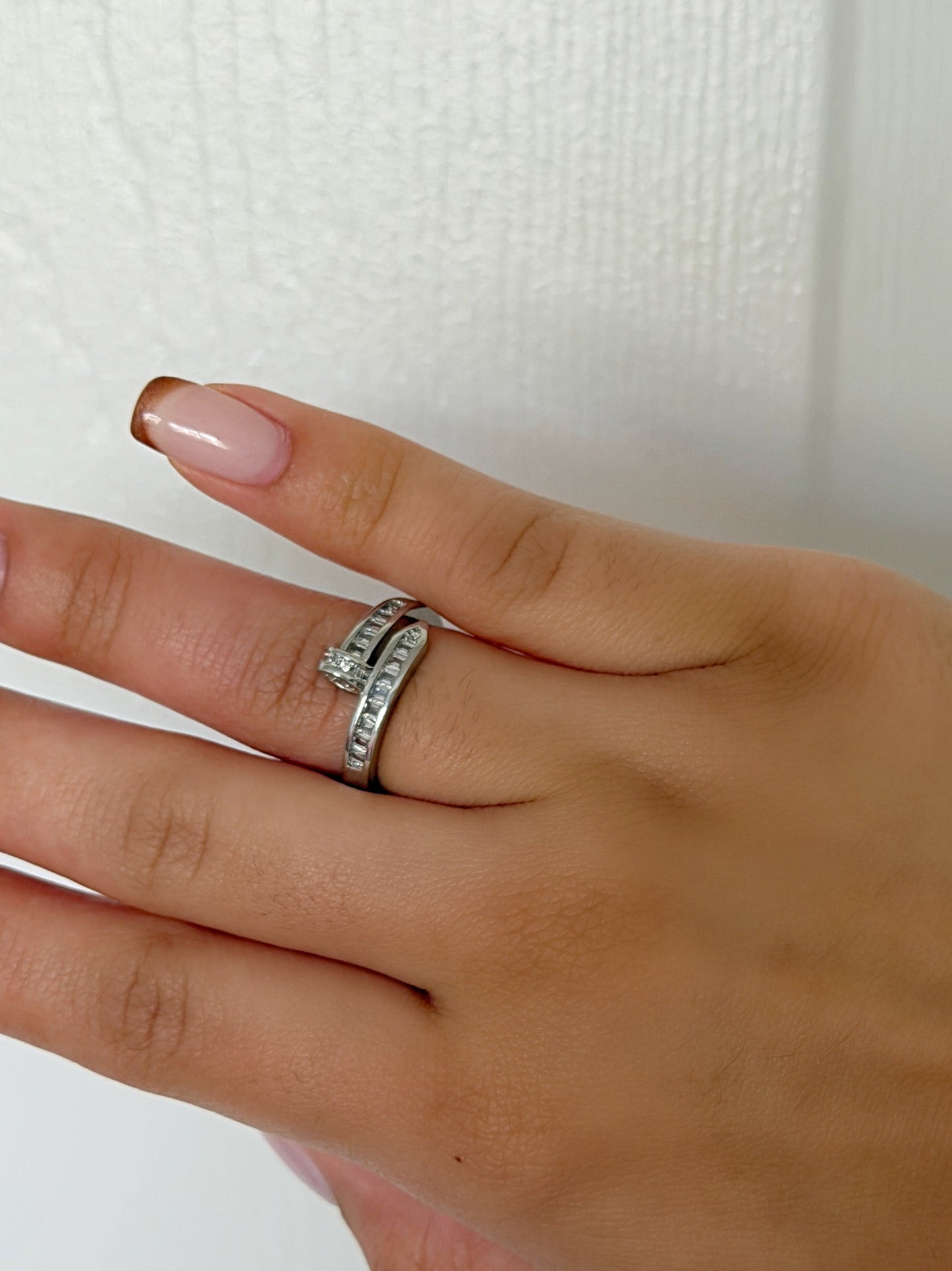 Rhinestone Nail Ring