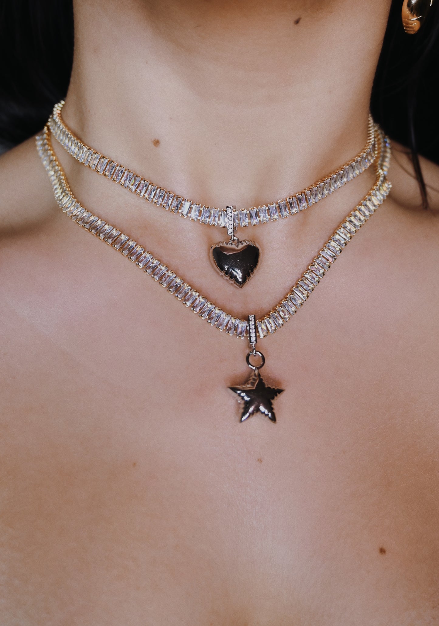 Stardust & Fleeting Heart Necklaces