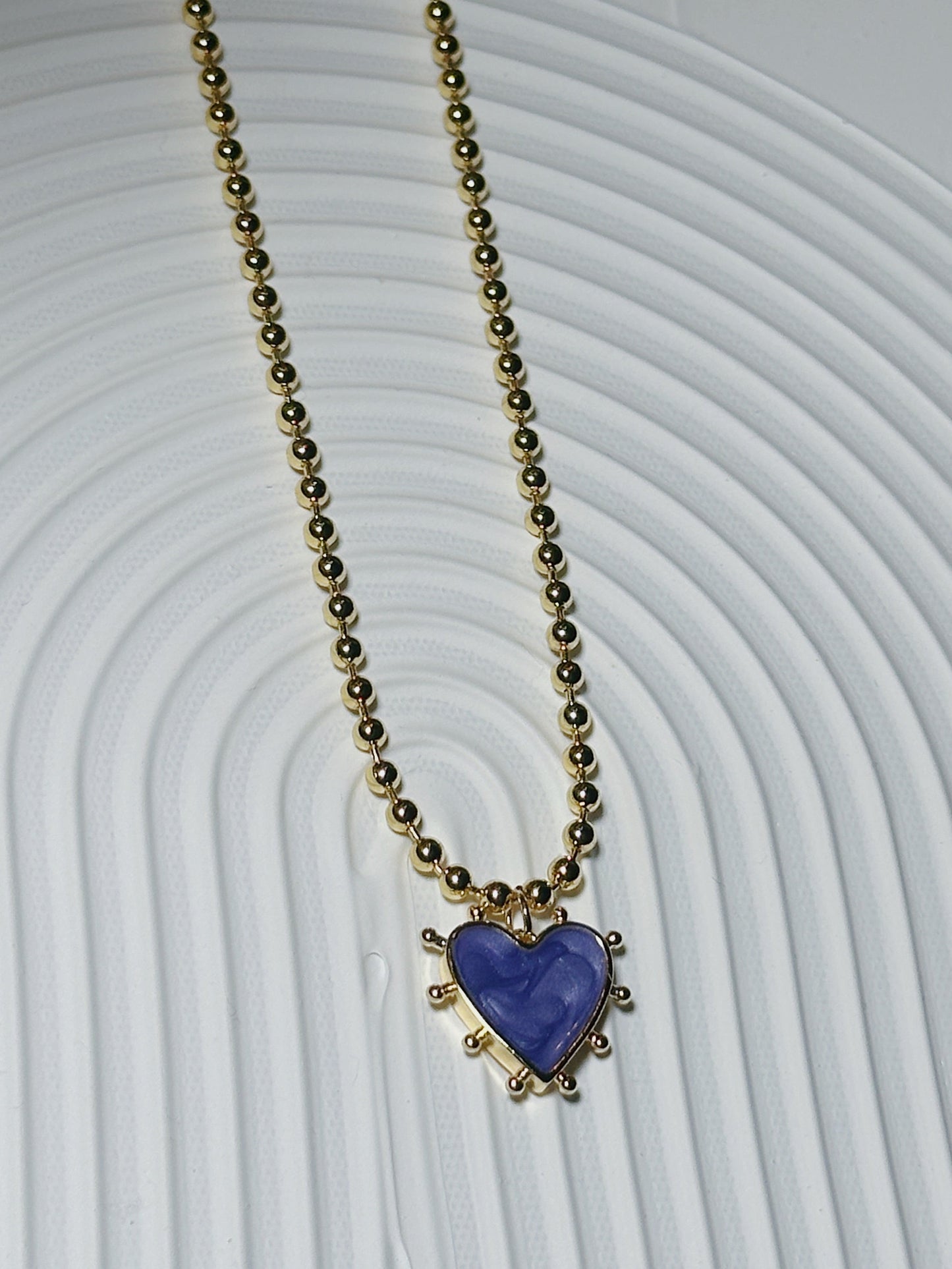 Purple Heart Necklace