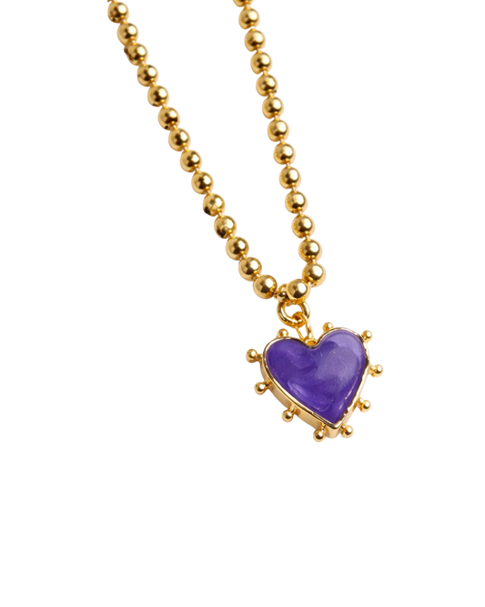 Purple Heart Necklace